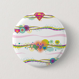 Supergirl Retro Rainbow Knapp