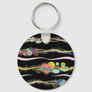 Supergirl Retro Rainbow Nyckelring