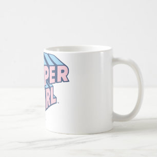 Supergirl Rosa and Blue Logotyp Kaffemugg