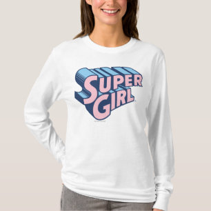 Supergirl Rosa and Blue Logotyp Tröja