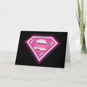 Supergirl Rosa Logotyp Kort