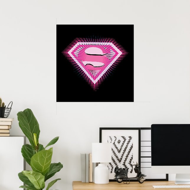 Supergirl Rosa Logotyp Poster (Hemmakontoret)