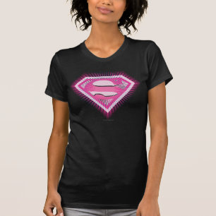 Supergirl Rosa Logotyp T-shirt