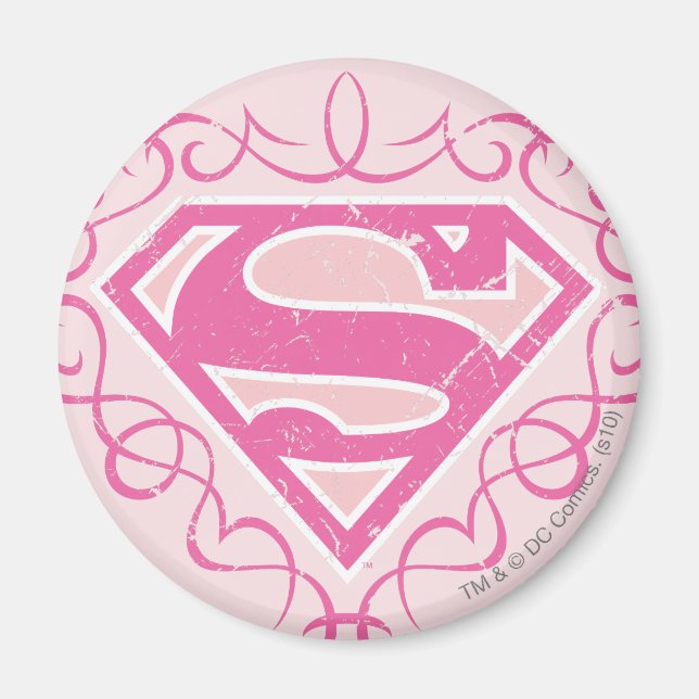 Supergirl Rosa Rand Magnet (Framsidan)