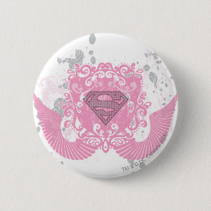 Supergirl Rosa Winged Design Knapp