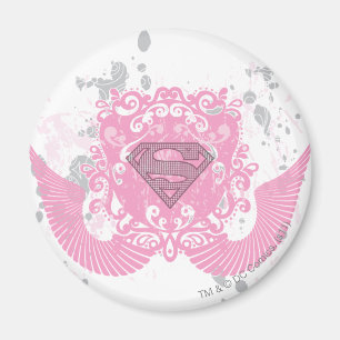 Supergirl Rosa Winged Design Magnet
