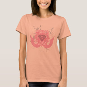 Supergirl Rosa Winged Design T-shirt