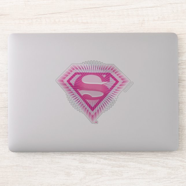 Supergirl rosalogotyp klistermärken (Dator)