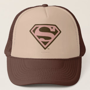 Supergirl rosor och bruntlogotyp truckerkeps