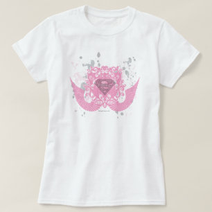 Supergirl rosor påskyndad design t shirt