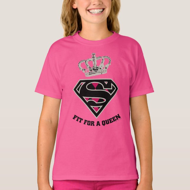 Supergirl S-Shield "Passar en drottning" T Shirt (Framsida)