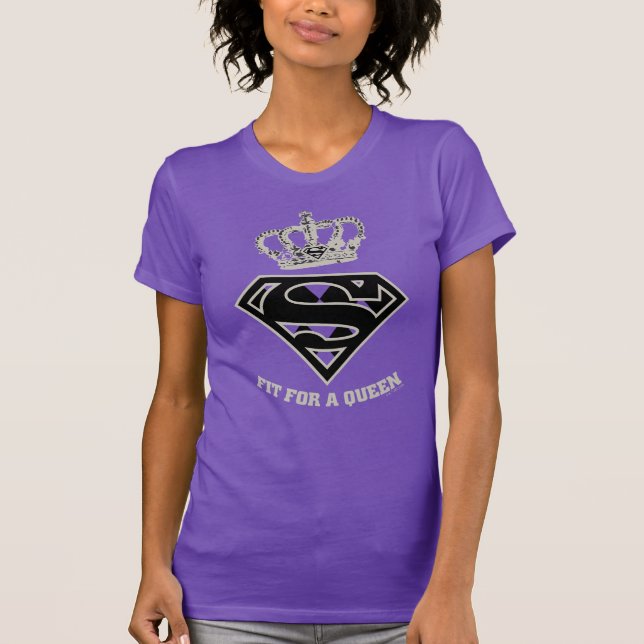 Supergirl S-Shield "Passar en drottning" T Shirt (Framsida)
