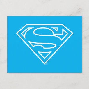 Supergirl S-Sköld kontur Vykort