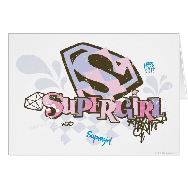 Supergirl Så Fantastisk 1 Hälsningskort (Framsidan Horizontal)