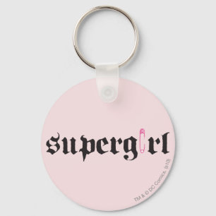 Supergirl Safety Pin Brev Nyckelring