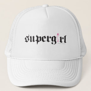 Supergirl säkerhetsnålbrev truckerkeps