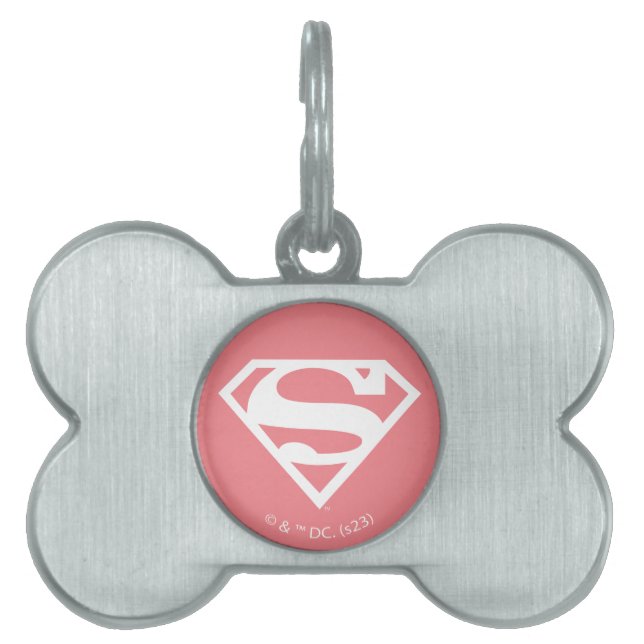 Supergirl Solid S-Shield ID-bricka Husdjur (Framsidan)