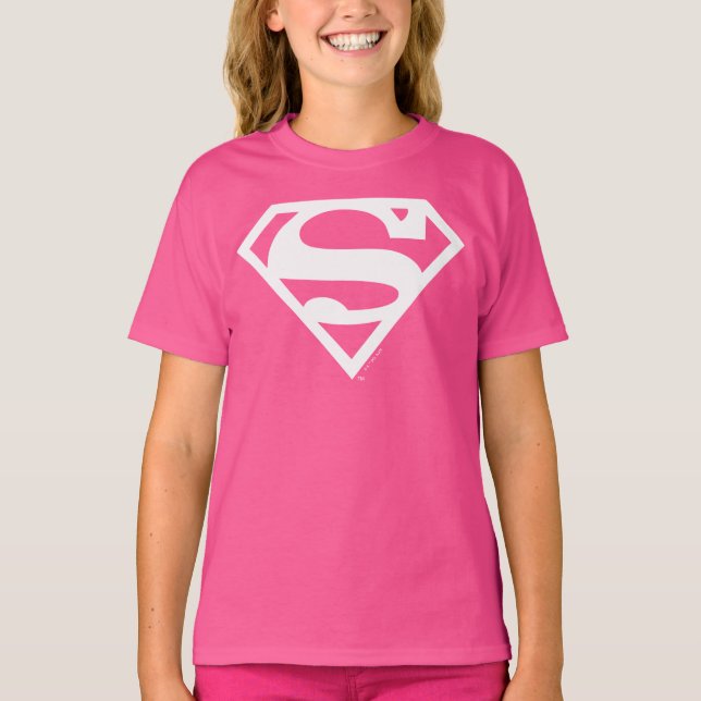 Supergirl Solid S-Shield T Shirt (Framsida)