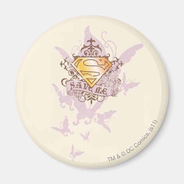 Supergirl Spara Me Magnet (Framsidan)