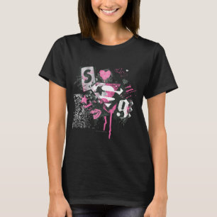 Supergirl Spills and Scribbles Collage T-shirt