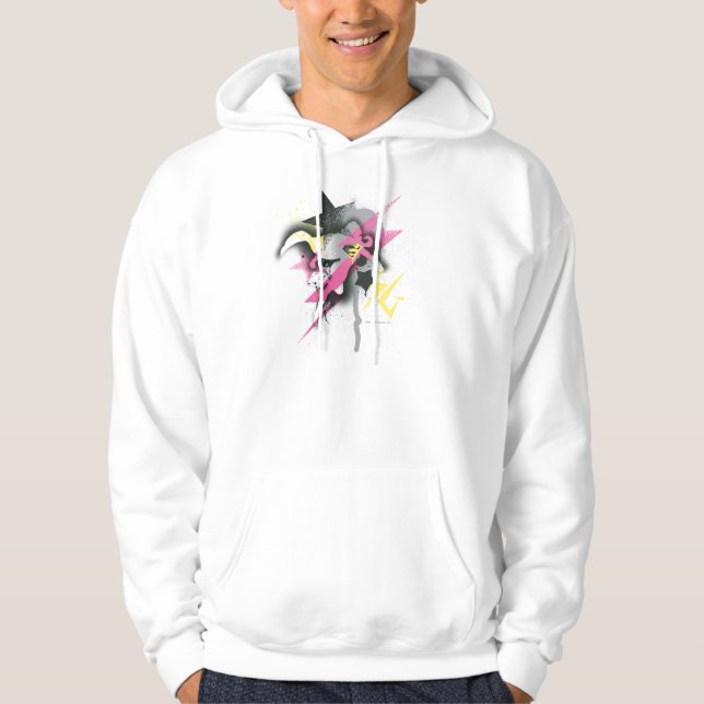 Supergirl Spray Paint Hoodie (Framsida)