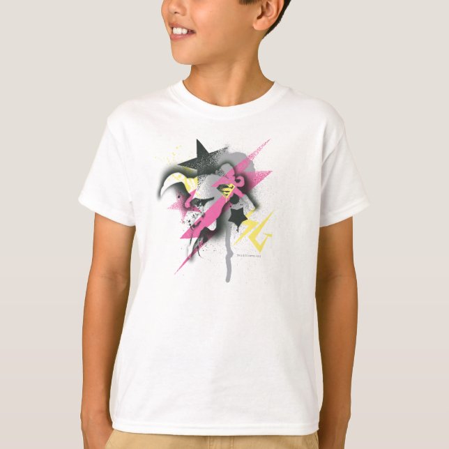 Supergirl Spray Paint T-shirt (Framsida)