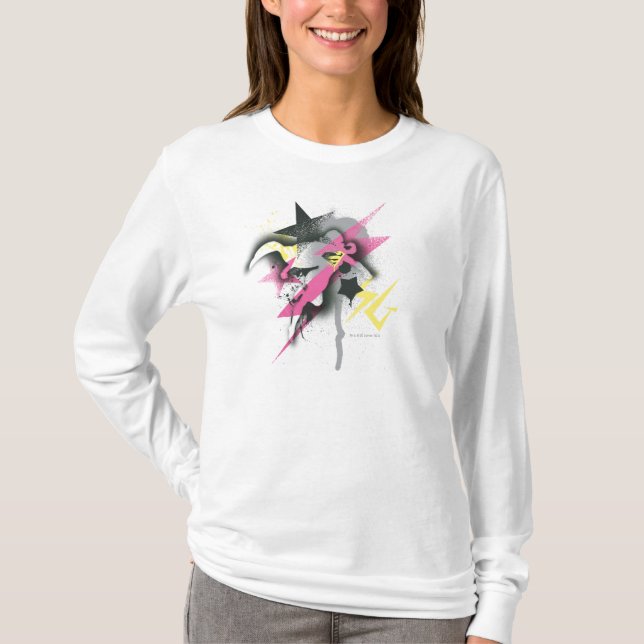 Supergirl Spray Paint Tee Shirt (Framsida)