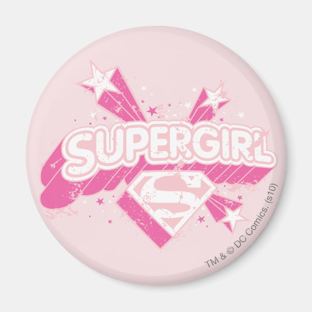 Supergirl Stars och Logotyp Magnet (Framsidan)