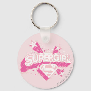 Supergirl Stars och Logotyp Nyckelring