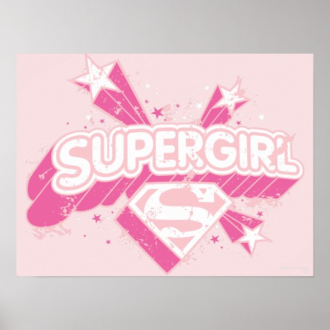 Supergirl Stars och Logotyp Poster (Framsidan)
