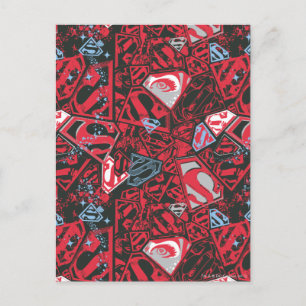 Supergirl Stary Red Mönster Vykort