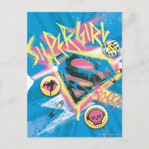 Supergirl Sten Vykort