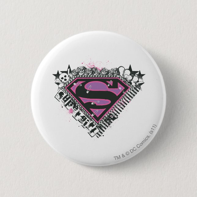 Supergirl Stift Logotyp Knapp (Framsida)