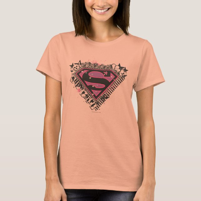 Supergirl Stift Logotyp Tee Shirt (Framsida)