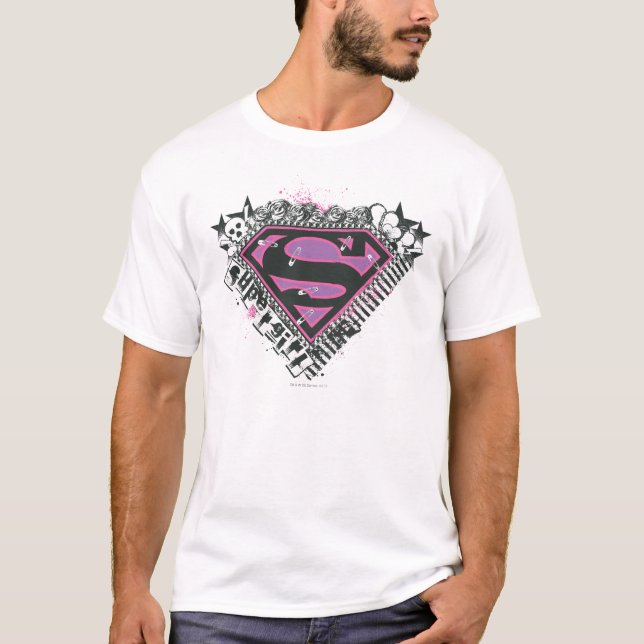 Supergirl Stift Logotyp Tee Shirt (Framsida)