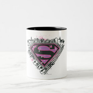Supergirl Stift Logotyp Två-Tonad Mugg