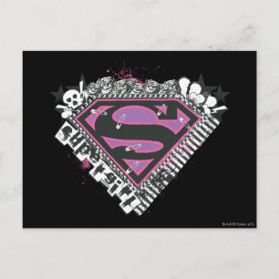 Supergirl Stift Logotyp Vykort