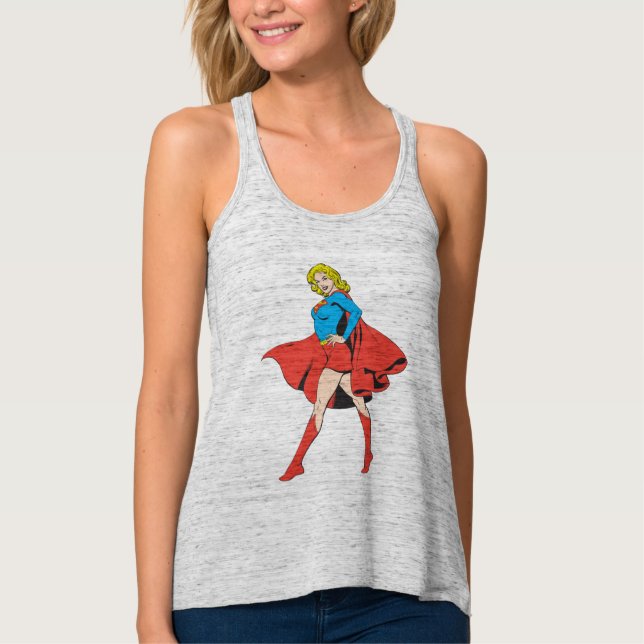 Supergirl Strejka a Pose Linne Med Racerback (Framsida)