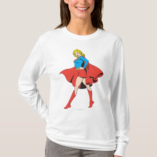 Supergirl Strejka a Pose Tee (Framsida)