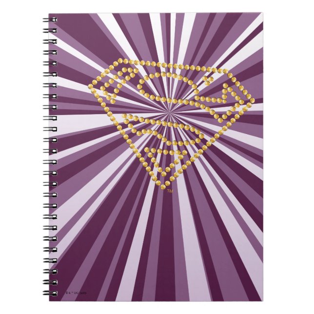 Supergirl Studed S-Shield Anteckningsbok (Framsidan)