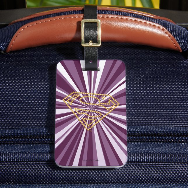 Supergirl Studed S-Shield Bagagebricka (Framsida Insitu 2)