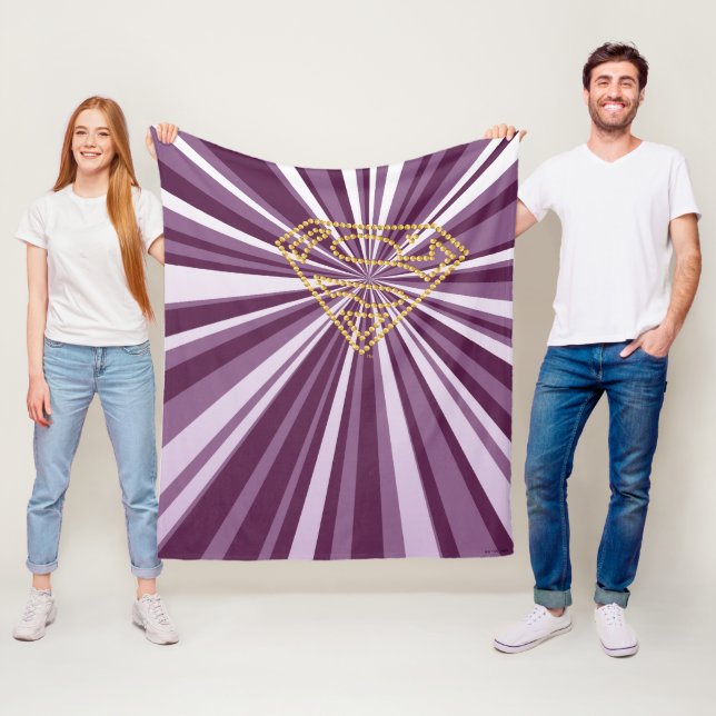 Supergirl Studed S-Shield Fleecefilt (På plats)