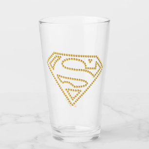 Supergirl Studed S-Shield Glaskopp