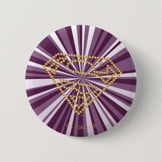 Supergirl Studed S-Shield Knapp (Framsida)