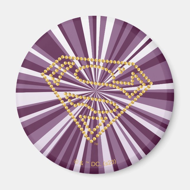 Supergirl Studed S-Shield Magnet (Framsidan)