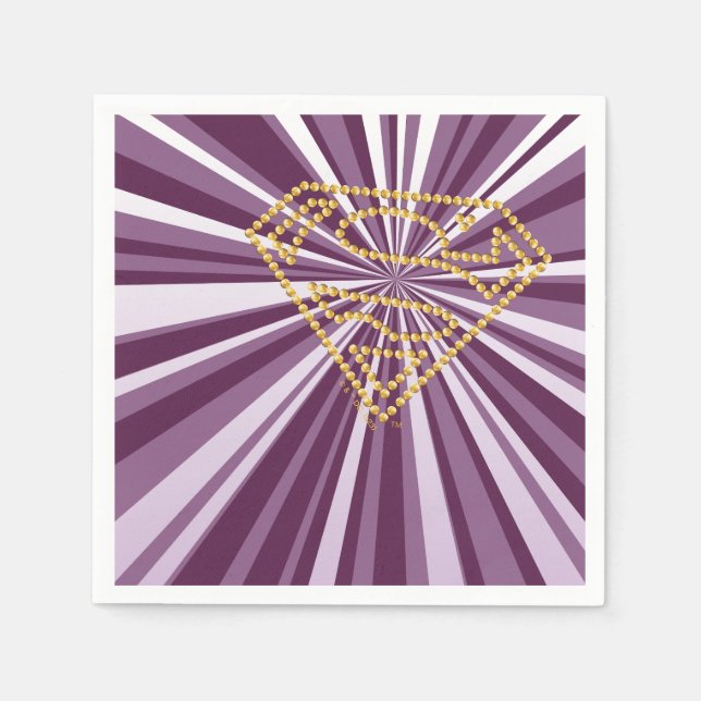 Supergirl Studed S-Shield Pappersservett (Framsidan)