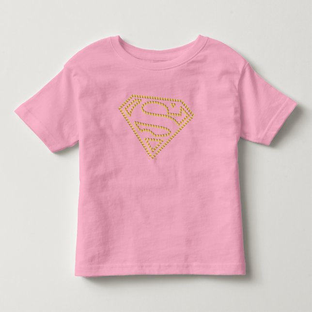 Supergirl Studed S-Shield T Shirt (Framsida)