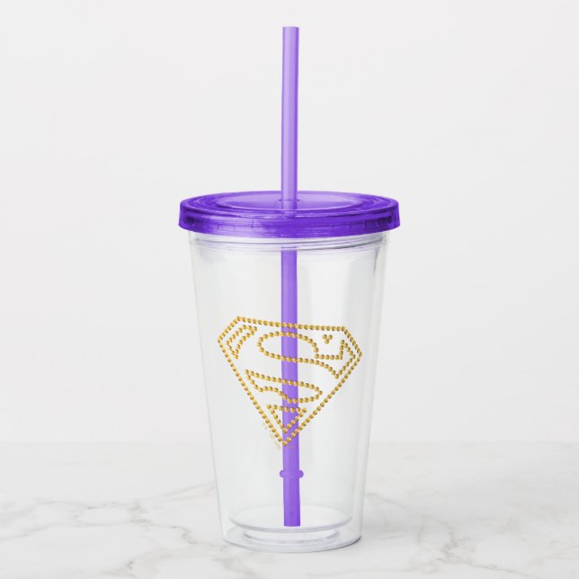 Supergirl Studed S-Shield Take Away Mugg (Framsida)