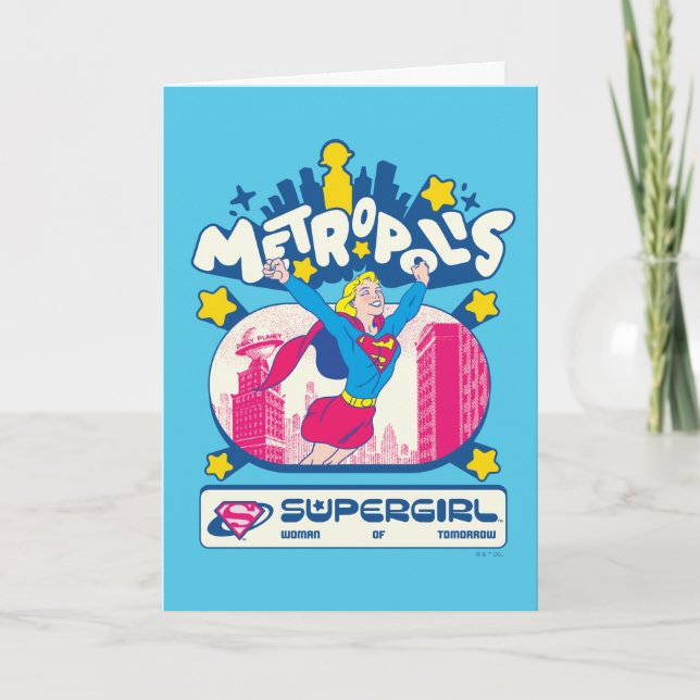 Supergirl Super Pop Kvinna från i morgon Kort (Framsida)