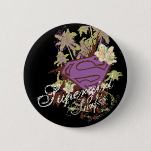Supergirl Surfa Logotyp Knapp